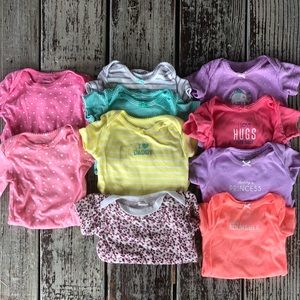 3 Month Baby Girl Onesie Lot